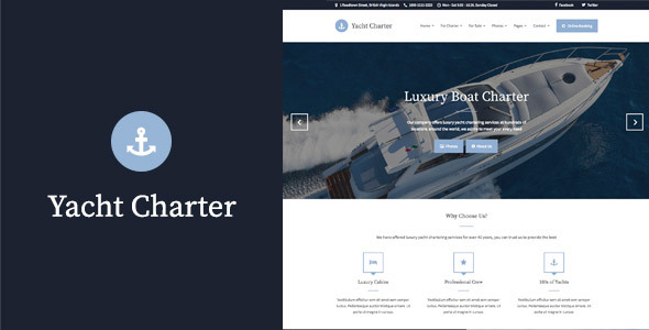Yacht Charter Preview Wordpress Theme - Rating, Reviews, Preview, Demo & Download