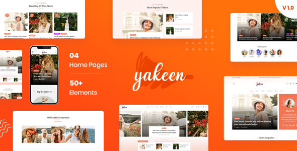 Yakeen Preview Wordpress Theme - Rating, Reviews, Preview, Demo & Download