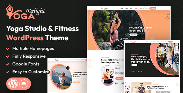 Yoga Delight Preview Wordpress Theme - Rating, Reviews, Preview, Demo & Download