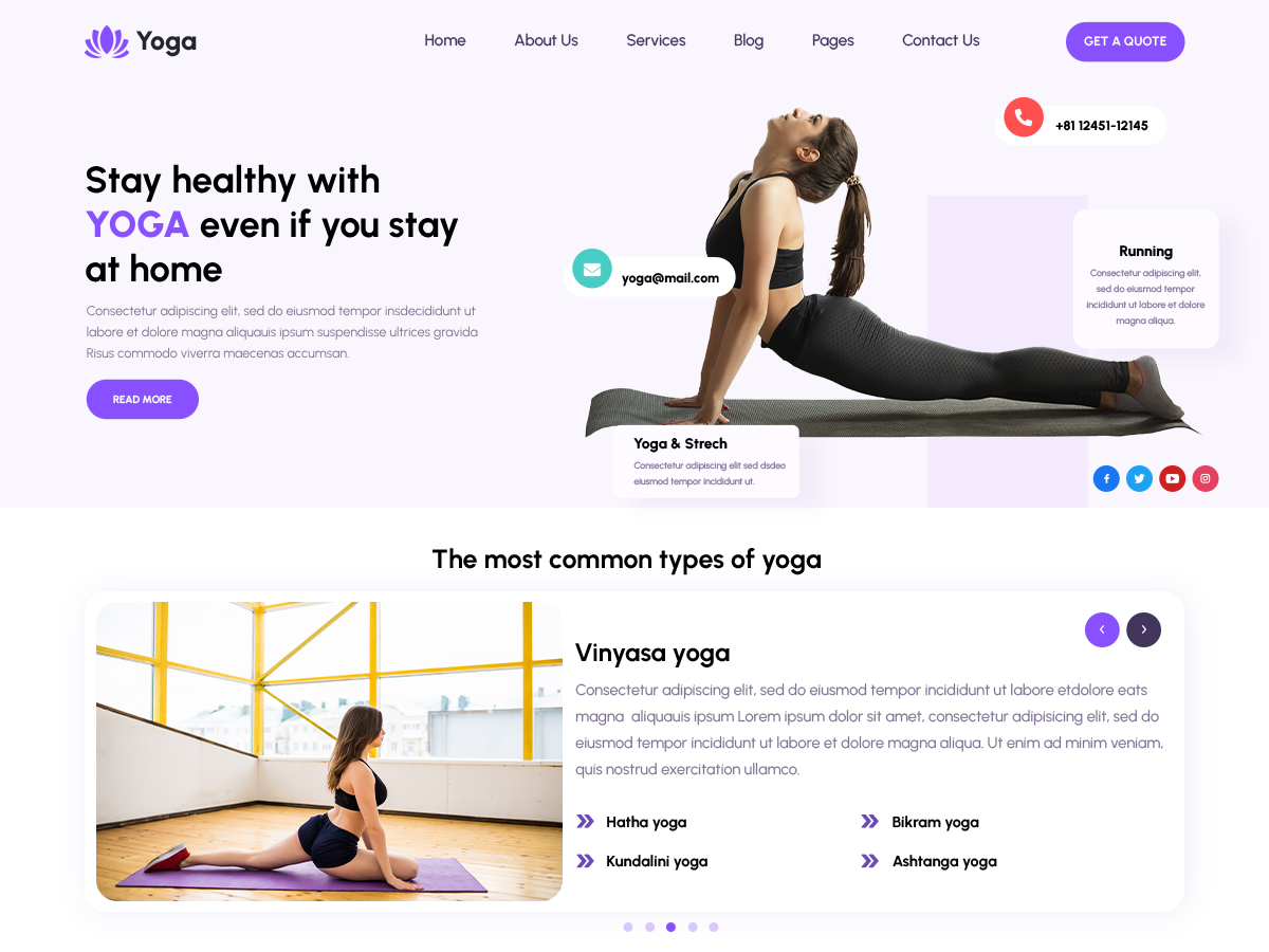 Yoga Kriya Preview Wordpress Theme - Rating, Reviews, Preview, Demo & Download