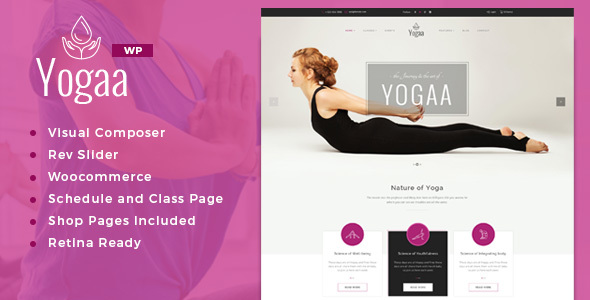 Yogaa Preview Wordpress Theme - Rating, Reviews, Preview, Demo & Download