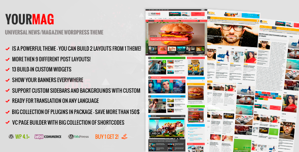 YourMag Preview Wordpress Theme - Rating, Reviews, Preview, Demo & Download