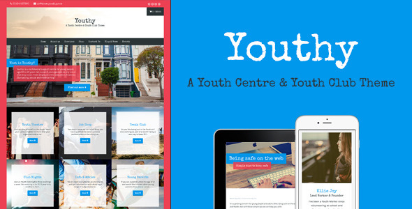 Youthy Preview Wordpress Theme - Rating, Reviews, Preview, Demo & Download