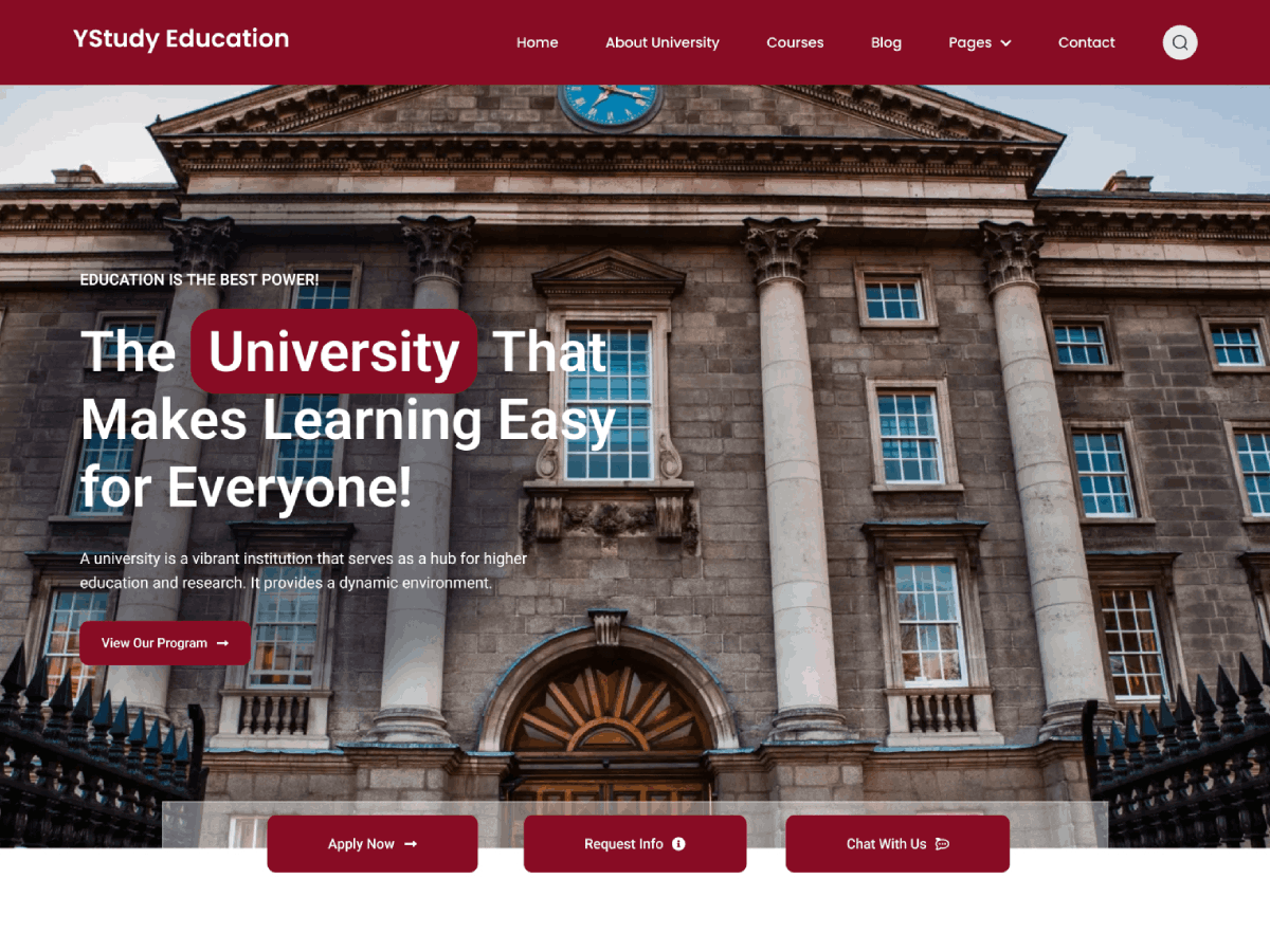 YStudy Education Preview Wordpress Theme - Rating, Reviews, Preview, Demo & Download