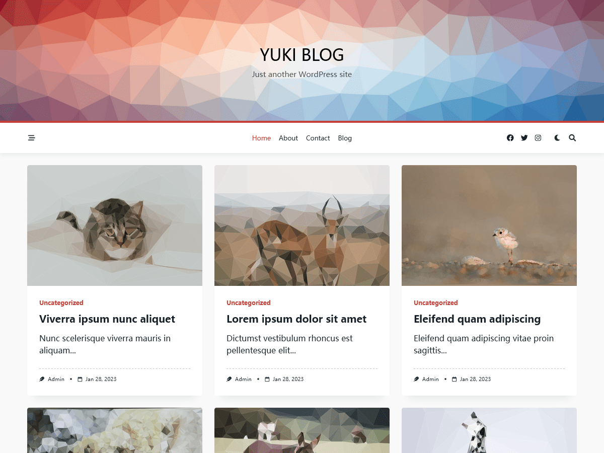 Yuki Blogger Preview Wordpress Theme - Rating, Reviews, Preview, Demo & Download