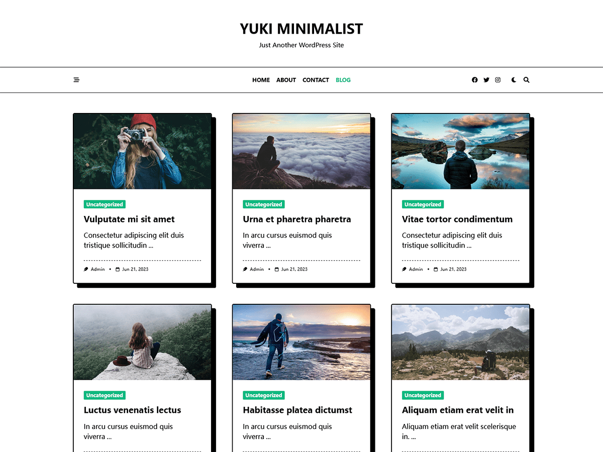 Yuki Minimalist Preview Wordpress Theme - Rating, Reviews, Preview, Demo & Download