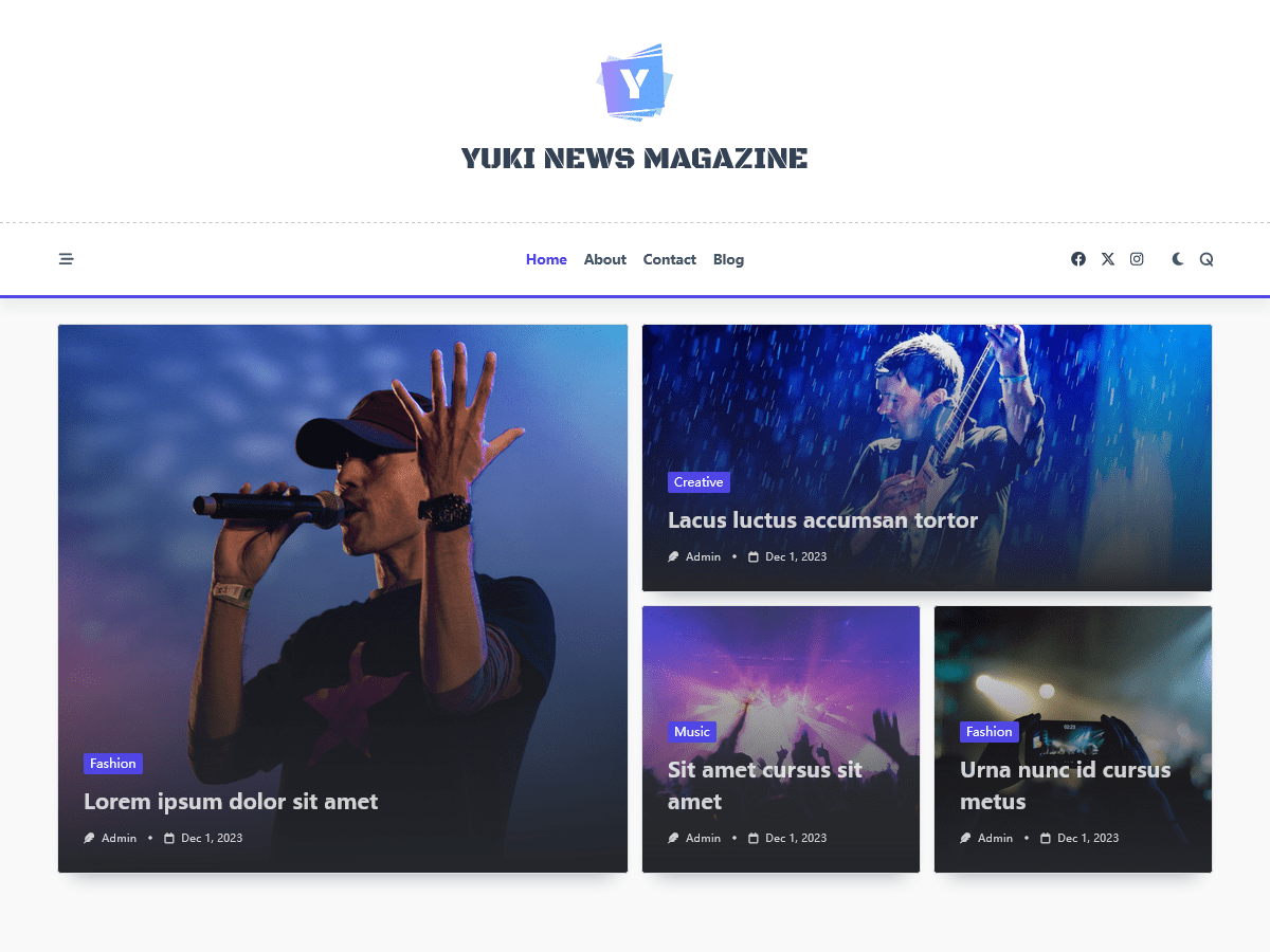 Yuki News Preview Wordpress Theme - Rating, Reviews, Preview, Demo & Download