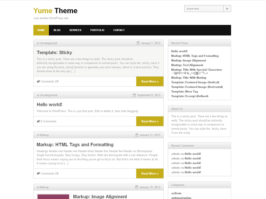 Yume Tan Preview Wordpress Theme - Rating, Reviews, Preview, Demo & Download