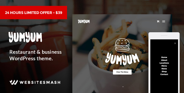YumYum Preview Wordpress Theme - Rating, Reviews, Preview, Demo & Download