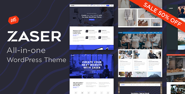 Zaser Pro Preview Wordpress Theme - Rating, Reviews, Preview, Demo & Download