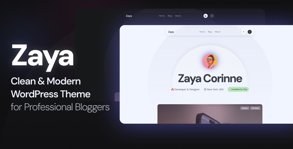 Zaya Preview Wordpress Theme - Rating, Reviews, Preview, Demo & Download