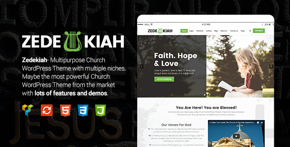 Zedekiah Preview Wordpress Theme - Rating, Reviews, Preview, Demo & Download