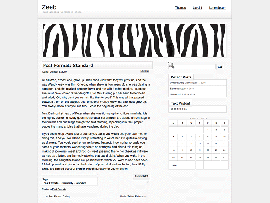 Zeeb Preview Wordpress Theme - Rating, Reviews, Preview, Demo & Download