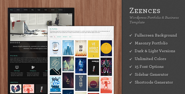 Zeences Preview Wordpress Theme - Rating, Reviews, Preview, Demo & Download