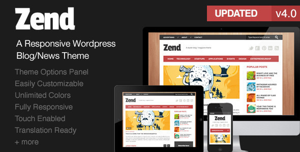 Zend Preview Wordpress Theme - Rating, Reviews, Preview, Demo & Download