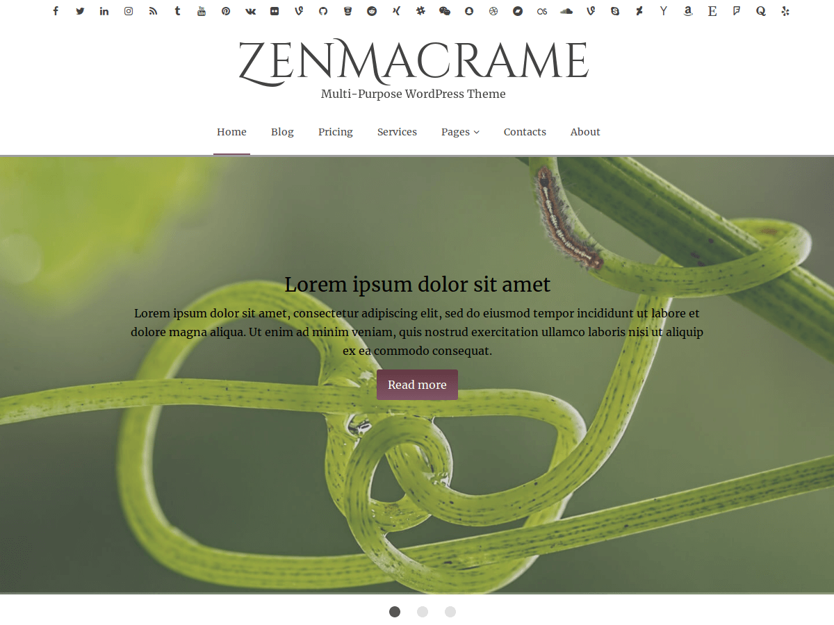 ZenMacrame Preview Wordpress Theme - Rating, Reviews, Preview, Demo & Download