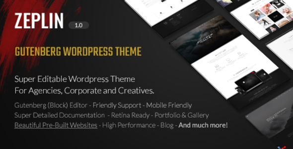 Zeplin Preview Wordpress Theme - Rating, Reviews, Preview, Demo & Download