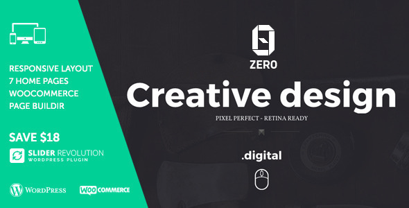 ZER0 Preview Wordpress Theme - Rating, Reviews, Preview, Demo & Download