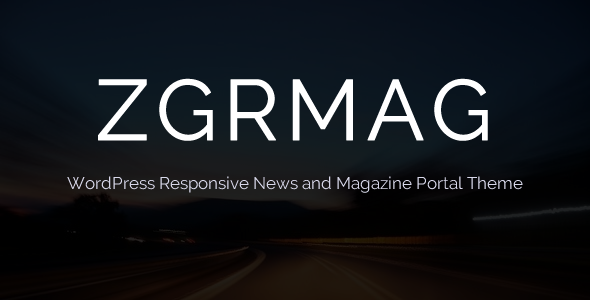 ZGRMAG Preview Wordpress Theme - Rating, Reviews, Preview, Demo & Download