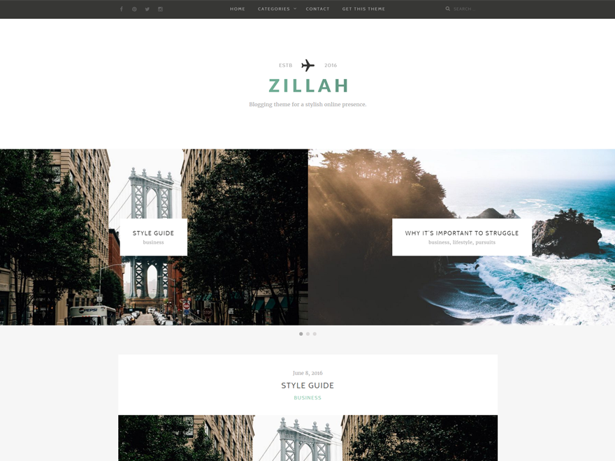 Zillah Preview Wordpress Theme - Rating, Reviews, Preview, Demo & Download