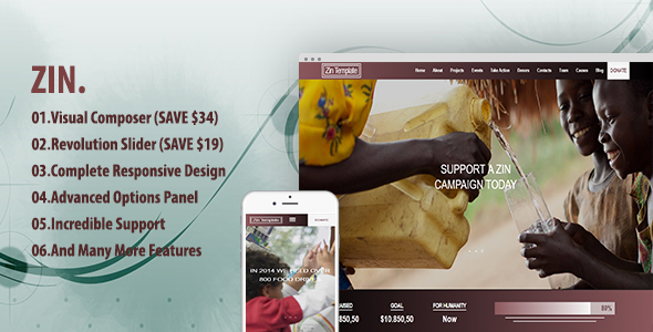 Zin Preview Wordpress Theme - Rating, Reviews, Preview, Demo & Download
