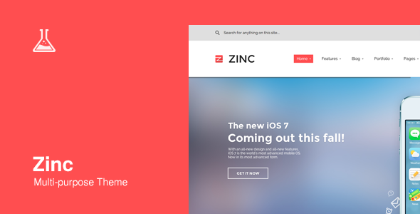 Zinc Preview Wordpress Theme - Rating, Reviews, Preview, Demo & Download