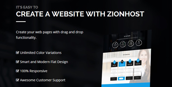 ZionHost Preview Wordpress Theme - Rating, Reviews, Preview, Demo & Download