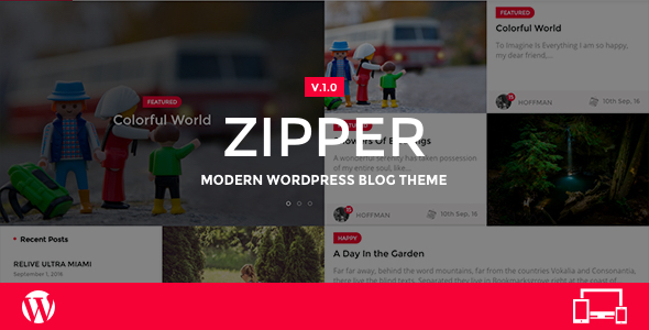 Zipper Preview Wordpress Theme - Rating, Reviews, Preview, Demo & Download