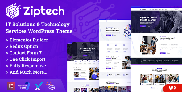Ziptech Preview Wordpress Theme - Rating, Reviews, Preview, Demo & Download