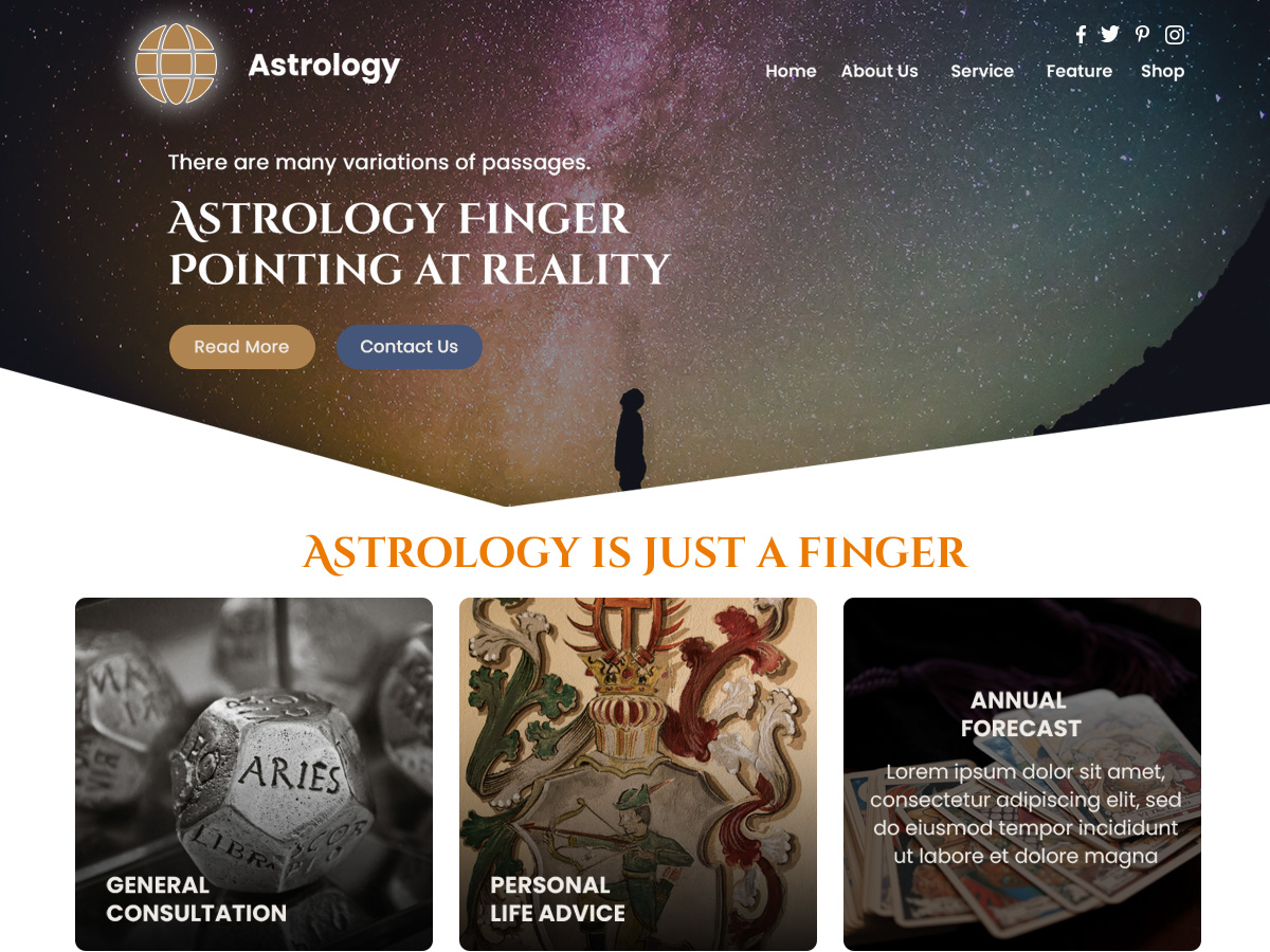 Zodiac Astrology Preview Wordpress Theme - Rating, Reviews, Preview, Demo & Download