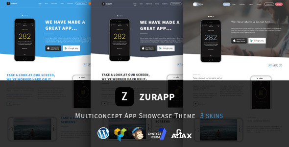 ZurApp Preview Wordpress Theme - Rating, Reviews, Preview, Demo & Download